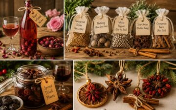 Cozy herbal and spice gift crafting